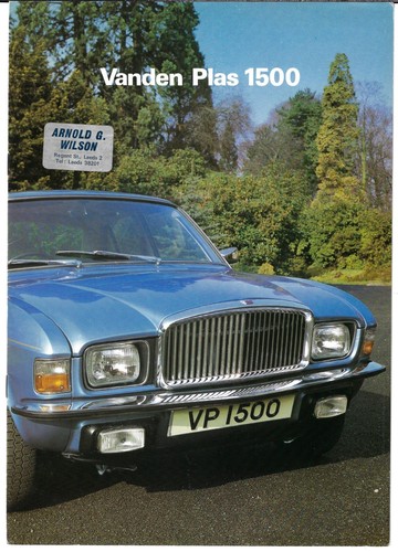 Vanden plas 1500 series - vanden,