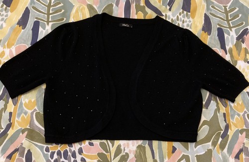 Pretty beaded black - beaded,