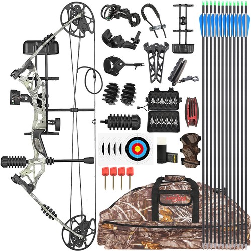 Compound bow carbon - bow, arrows