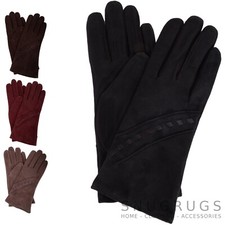 Womens Ladies Soft Suede