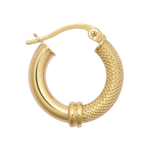 Hoop earrings 9ct yellow gold - hoop,