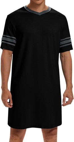 Mens nightshirt short - nightshirt, sleeve