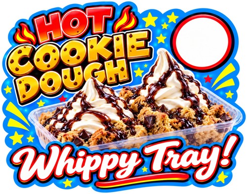 Hot cookie dough whippy tray - hot,