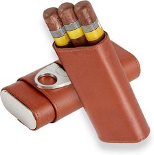 PU Leather Travel Cigar Case