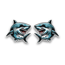 2x Small Evil Great White