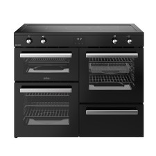 Belling Cookcentre 110cm Electric Induction Range Cooker 5 Zone Hob Black 110Ei