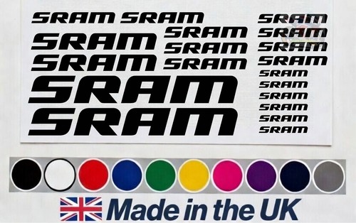 19pc sram vinyl decals - 19pc,