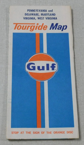 1971 gulf gas - map, of