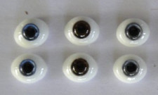 Glass Eyes 6 mm for Antique or Modern Dolls - Reborning - DOLL EYES