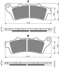 Brake disc pads rear h - brake,