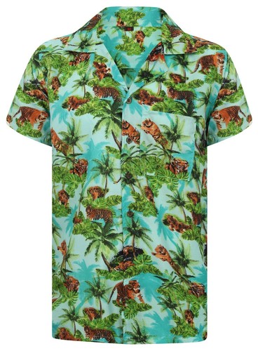 Lion tiger hawaiian shirt - shirt, stag