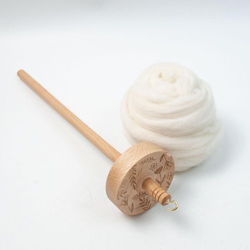 Drop spindle with wool - drop,