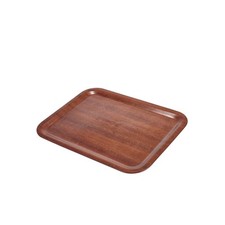 Tray Brown Wooden Veneer
