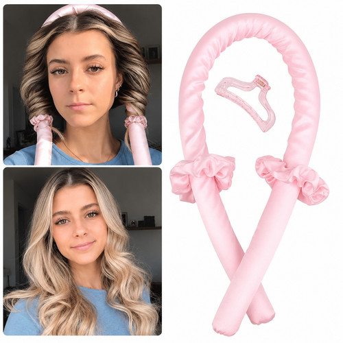 Heatless hair curler ribbon - curler,