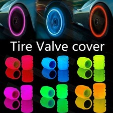 4pcs Tire Valve Caps Luminous