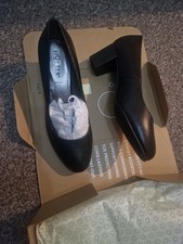 Ladies Hotter Size 5 / 38 Black Rumba Court Shoes Soft Flex Comfort BNIB