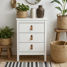 Wildberry Matt White Bedside