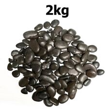 2kg Decorative Natural BLACK PEBBLES Stones Chippings Gravel HOME GARDEN Rocks