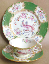 MINTONS GREEN COCKATRICE SMALL CUP TRIO - MINTON (12014)