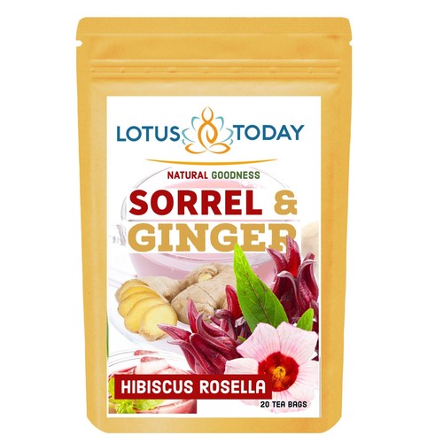 Hibiscus ginger tea sorrel - hibiscus,