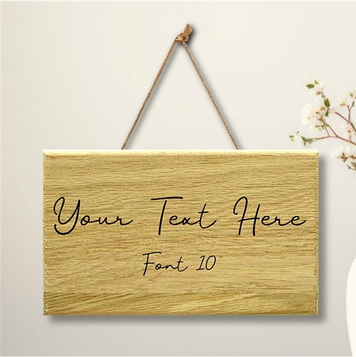 Personalised solid oak - personalised, custom