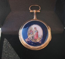 Antique 18k Solid Gold Enamel