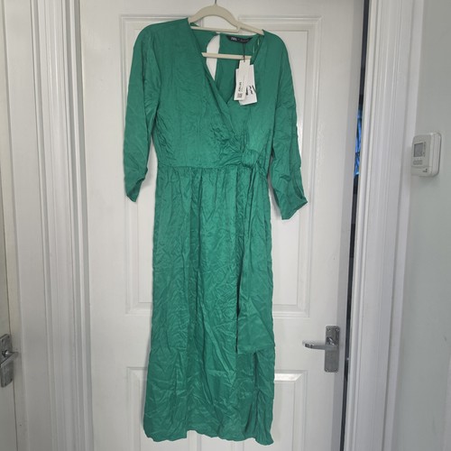 Zara green dress size large - green,