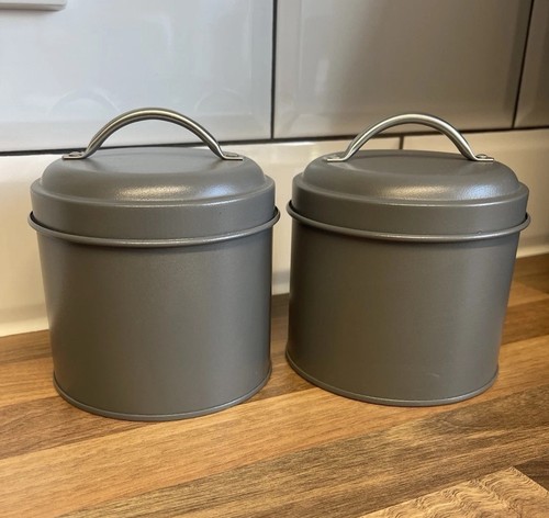 Next storage tins grey - storage,