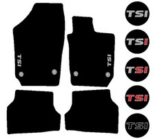 Fits Seat Ibiza 2008-2017 Black Tailored Car Mats TSI Badge / Motif / Embroidery