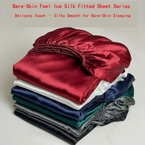 Satin elastic fitted - fitted, sheet