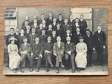 Vintage Postcard, Chesterfield, Edwardian Group, Vicar, Early Real Photo 