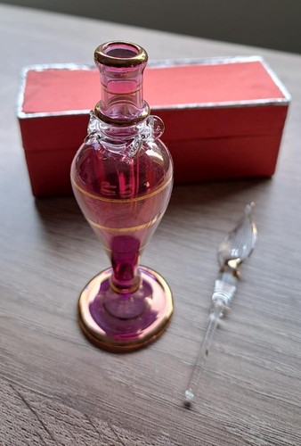 Vintage egyptian glass perfume - vintage,
