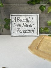 Pet Memorial Paw Print Plaque