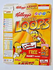 2003 Kelloggs Cereal Honey Loops Simpsons Fridge Magnet Packet