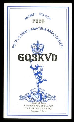 Qsl card radio - card, uk