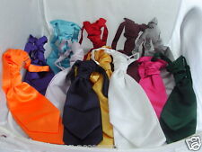 Any Quality Double Drop MENS & BOYS Scrunchie Ruche-Wedding Polyester Tie Cravat
