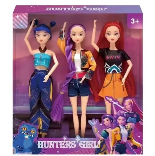 3pcs kpop demon - hunters, dolls