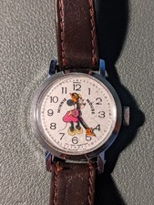 BRADLEY Minnie Mouse Ladies Watch Disney 1970s Swiss - Vintage keeping time