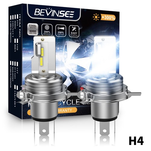 Led headlight bulbs 6000k - h4,