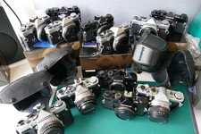 Olympus OM Cameras OM1’s and OM2’s, Boxes, cases, Straps, Instructions, Job Lot