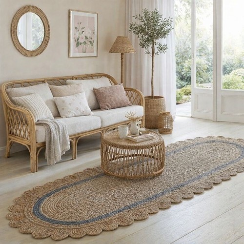 Rug oval jute - oval,