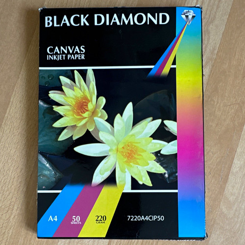 Black diamond canvas inkjet - canvas,