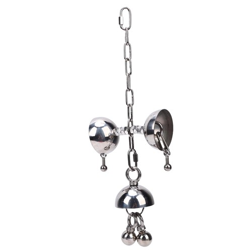 Stainless steel bell bird cage - stainless,