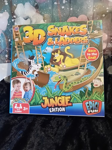 Snakes and ladders game - 3d,