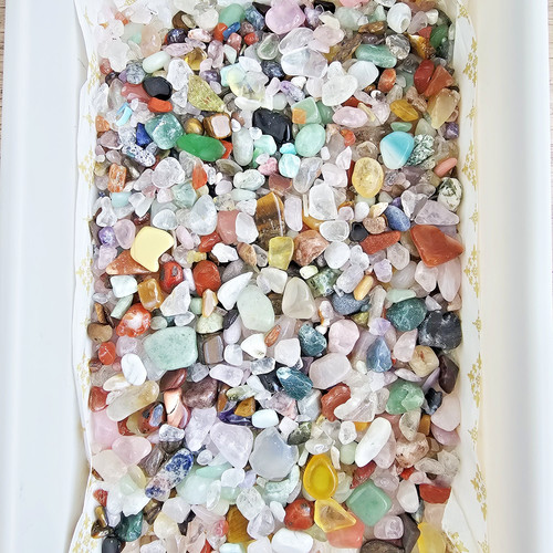 Mixed crystal chips 500g - crystal,