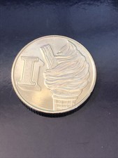 ALPHABET 10p Coin-I for ICE CREAM - VG Condition