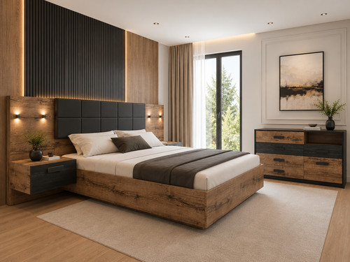 Luxury bedroom furniture set - furniture,