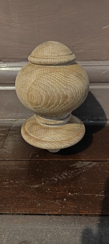 Oak newel post cap victorian - post,