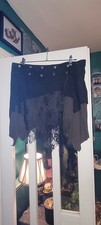 BOHO / HIPPY /GOTH SKIRT-SZ 18- BLACK/ DARK BROWN- N.W.O.T.-NICE!!