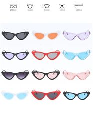New Women Cat Eye Sunglasses Triangle Oversized Retro Designer Eyewear Shades
